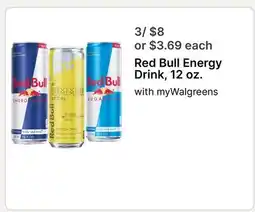 Walgreens Red Bull Energy Drink offer