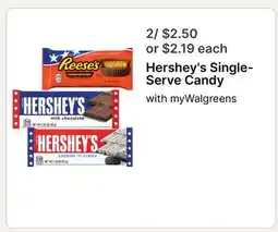 Walgreens Hershey's Single-Serve Candy offer