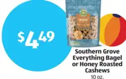 Aldi Southern Grove Everything Bagel or Honey Roasted Cashews offer