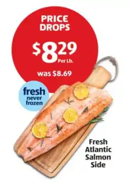 Aldi Fresh Atlantic Salmon Side offer