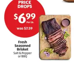 Aldi Fresh Seasoned Brisket offer