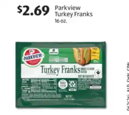 Aldi Parkview Turkey Franks offer