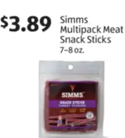 Aldi Simms Multipack Meat Snack Sticks offer
