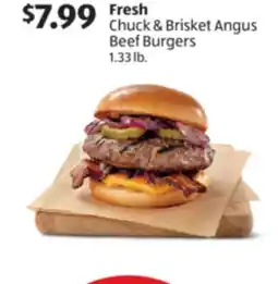Aldi Fresh Chuck & Brisket Angus Beef Burgers offer