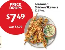 Aldi Seasoned Chicken Skewers offer