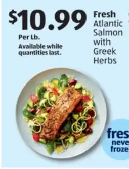 Aldi Fresh Atlantic Salmon with Greek Herbs offer