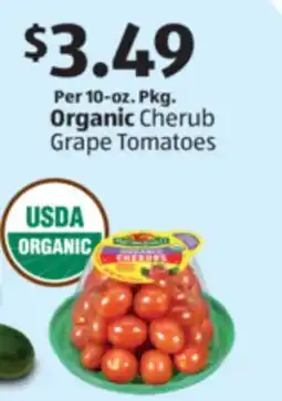 Aldi Organic Cherub Grape Tomatoes offer