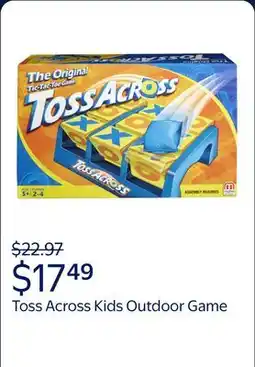 Walmart Toss Across Kids Outdoor Game Bean Bag Toss for Camping and Family Night, Get Three-in-a-Row offer