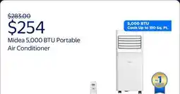 Walmart Midea 5,000 BTU Portable Air Conditioner with Remote offer