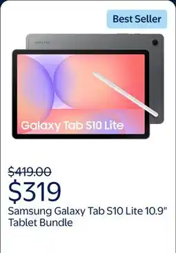 Walmart Samsung Galaxy Tab S10 Lite 10.9 Widescreen Tablet with S Pen, 256GB, Gray offer
