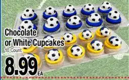 Superior Grocers Chocolate or White Cupcakes offer
