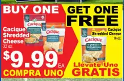 Superior Grocers Cacique Shredded Cheese offer