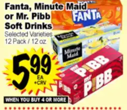 Superior Grocers Fanta, Minute Maid or Mr. Pibb Soft Drinks offer