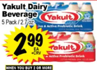 Superior Grocers Yakult Dairy Beverage offer