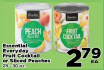 Superior Grocers Essential Everyday Fruit Cocktail or Sliced Peaches offer