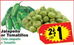 Superior Grocers Jalapeño or Tomatillos offer