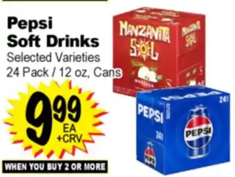 Superior Grocers Pepsi Soft Drinks offer