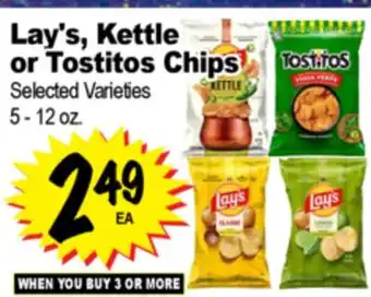 Superior Grocers Lay's, Kettle or Tostitos Chips offer