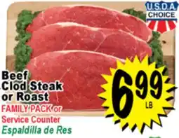Superior Grocers Beef Clod Steak or Roast offer