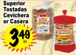 Superior Grocers Superior Tostadas Cevichera or Casera offer
