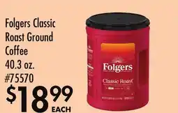 Smart & Final Folgers Classic Roast Ground Coffee offer