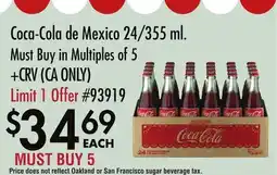 Smart & Final Coca-Cola de Mexico offer