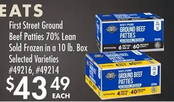 Smart & Final First Street Ground Beef Patties 70% Lean offer