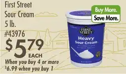 Smart & Final First Street Sour Cream offer