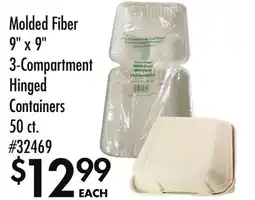 Smart & Final Molded Fiber Hinged Containers offer
