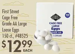 Smart & Final First Street Cage Free Grade AA Large Loose Eggs offer