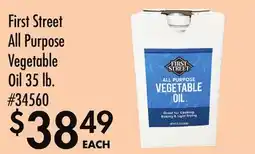 Smart & Final First Street All Purpose Vegetable Oil offer
