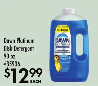 Smart & Final Dawn Platinum Dish Detergent offer