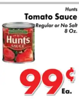 Valley Marketplace Hunts Tomato Sauce offer