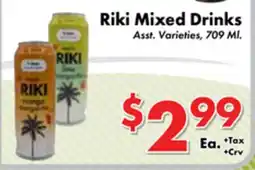 Valley Marketplace Riki Mixed Drinks offer