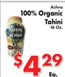 Valley Marketplace Achva 100% Organic Tahini offer