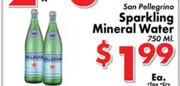 Valley Marketplace San Pellegrino Sparkling Mineral Water offer