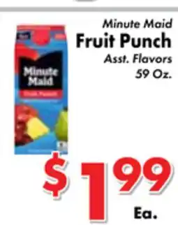 Valley Marketplace Minute Maid Fruit Punch offer