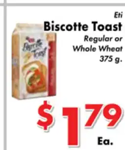 Valley Marketplace Eti Biscotte Toast offer