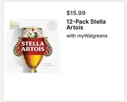 Walgreens 12-Pack Stella Artois offer
