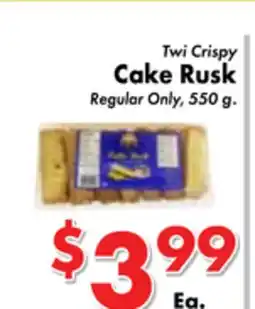 Valley Marketplace Twi Crispy Cake Rusk offer