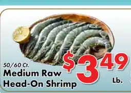 Valley Marketplace Medium Raw Head-On Shrimp offer