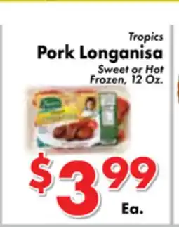 Valley Marketplace Tropics Pork Longanisa offer