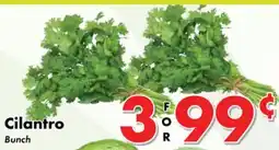 Valley Marketplace Cilantro offer
