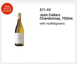 Walgreens Josh Cellars Chardonnay, 750ml offer