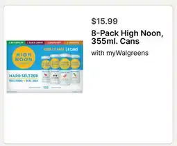 Walgreens 8-Pack High Noon offer