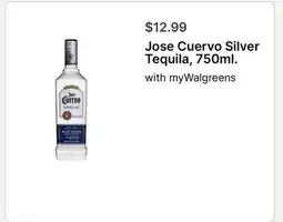Walgreens Jose Cuervo Silver Tequila, 750ml offer