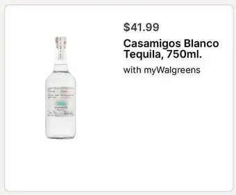 Walgreens Casamigos Blanco Tequila offer