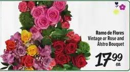 El Super Fresh Ramo de Flores Vintage or Rose and Alstro Bouquet offer