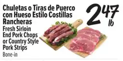 El Super Fresh Chuletas o Tiras de Puerco con Hueso Estilo Costillas Rancheras offer