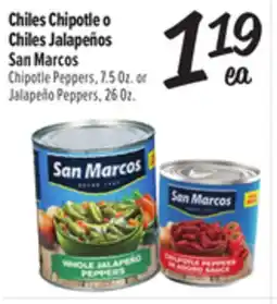 El Super Fresh Chiles Chipotle o Chiles Jalapeños San Marcos offer